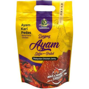 TAWAKKAL DAGING AYAM SALAI PELEK KARI PEDAS 150G TAWAKKAL DAGING AYAM SALAI PELEK KARI PEDAS 150G