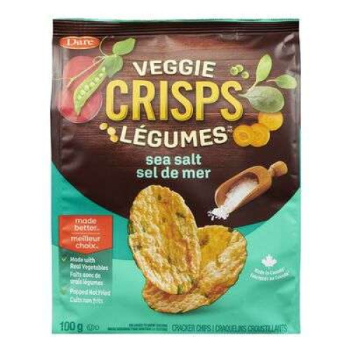 DARE VEGGIE CRIPS LEGUME WITH SEA SALT 100G