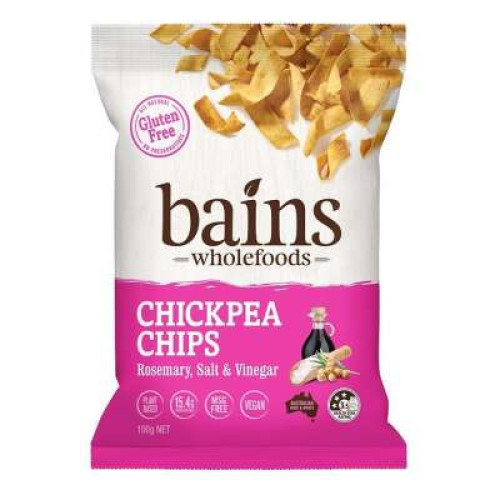 BAINS CHICKPEA CHIPS ROSEMERY SALT  100G
