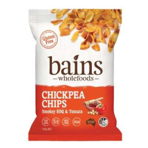 BAINS CHICKPEA CHIPS SMOKEY BBQ TMT 100G BAINS CHICKPEA CHIPS SMOKEY BBQ TMT 100G