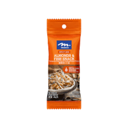 MEADOWS SPICY ALMOND FISH SNACK MIX 100G