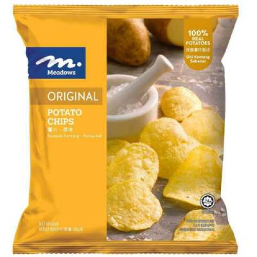 MEADOWS POTATO CHIPS ORIGINAL  60G