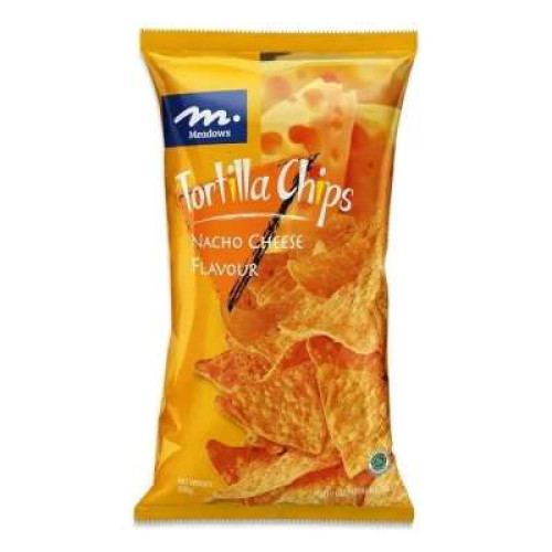 MEADOWS TORTILLA CHIPS NACHO CHEESE FLV 198G