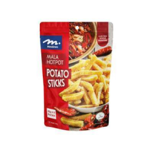 MEADOWS POTATO STICKS MALA HOTPOT 100G