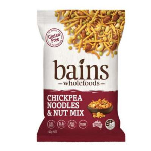 BAINS CHICKPEA NOODLES AND NUT MIX 100GM
