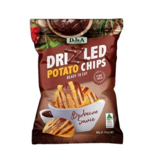 DJ & A FRIED POTATO CHIPS DRIZZLED BBQ5 90GM