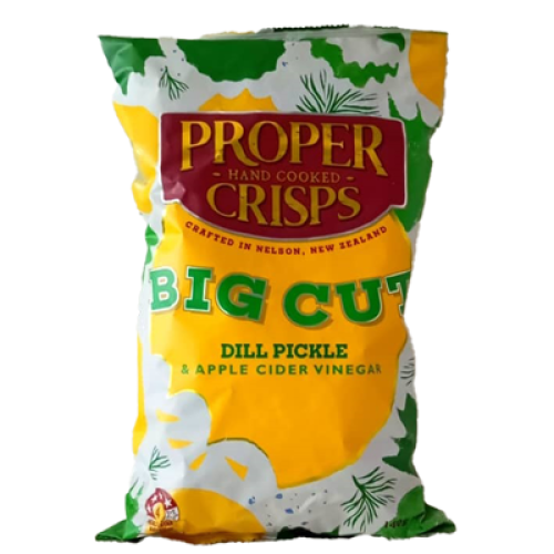 PROPER CRISPS D PICKLE & APPLE CIDER VINEGAR 140G