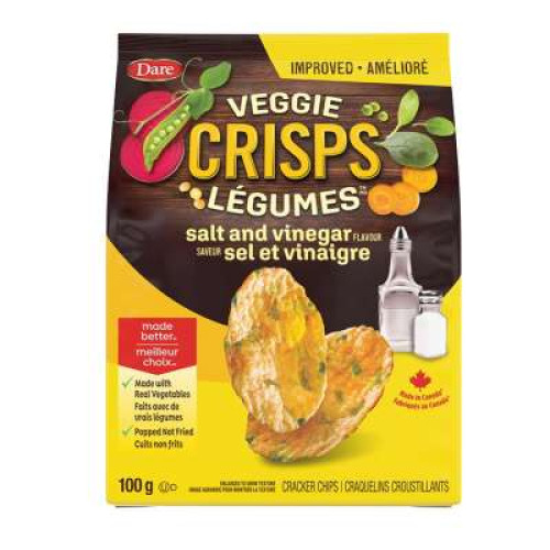 DARE FOOD VEGGIE LEGUME SALT AND VINEGER 100G