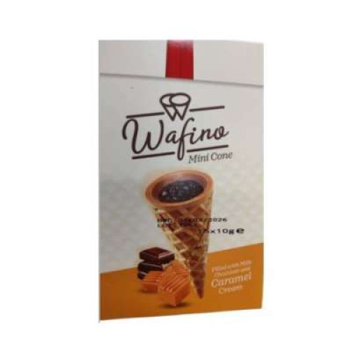 WAFINO MINI CONE CHOCO-CARAMEL CREAM 150G