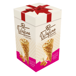 WAFINO MINI CONE CHOCO-ALMOND CREAM 150G