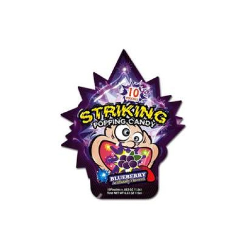 STRIKING POPPING CANDY BLUEBERRY 15G