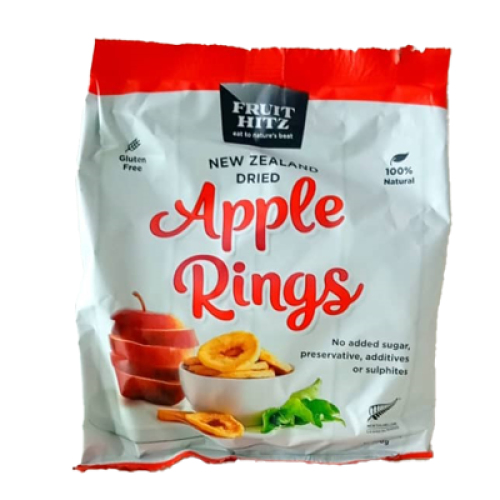 FRUIT HITZDRIED APPLE RINGS100G