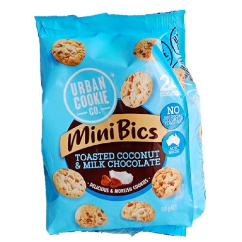 URBAN COOKIE CO MINI BISCUITS COCONUT CHOCOLATE CH