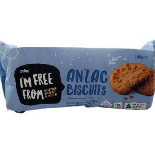 COLES ANZAC BISCUITS 160G