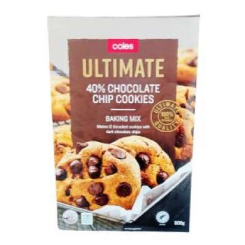 COLES ULTIMATE COOKIE MIX 500G