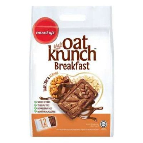 MUNCHYS OAT KRUNCH BFAST DARK CHOCO W ALMOND 384G
