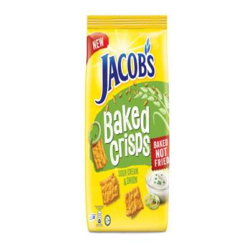 JACOB BAKED CRISPS 229 G SOUR CREAM 