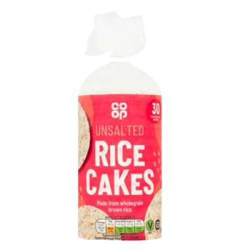 CO OP UNSALTED RICE CAKES 100G