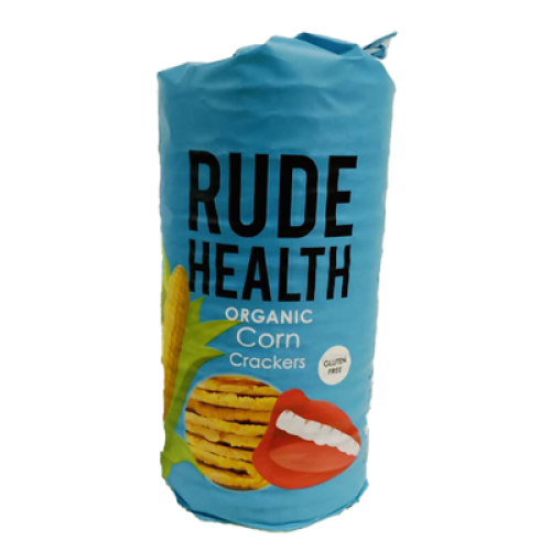 RUDE HEALTH CORN CRACKERS OG 130G