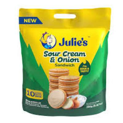 JULIE'S SOUR CREAM & ONION SANDWICH 280G