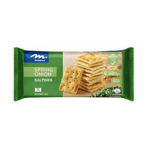 MEADOWS SALTINE SPRING ONION 205GM