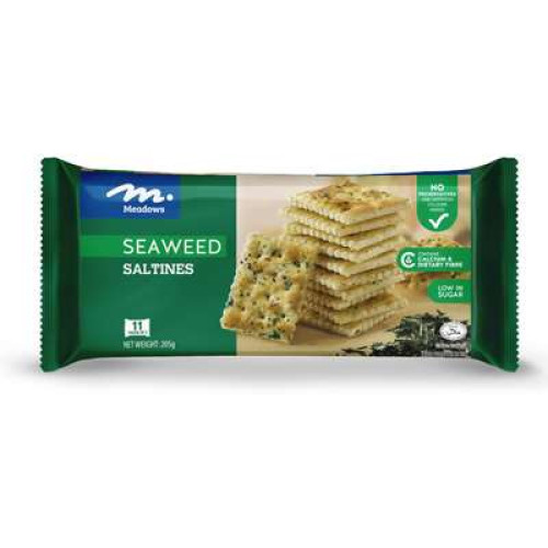 MEADOWS SALTINES SEAWEED 205GM