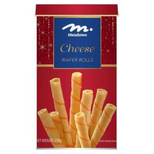 MEADOWS WAFER ROLL CHEESE FLAVOUR 270G