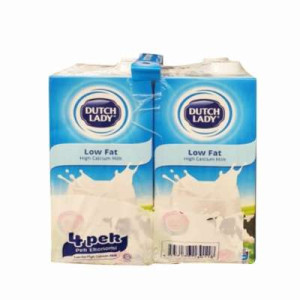 DUTCH LADY UHT MILK PURE FARM LOW FAT 1Lx4 DUTCH LADY UHT MILK PURE FARM LOW FAT 1Lx4