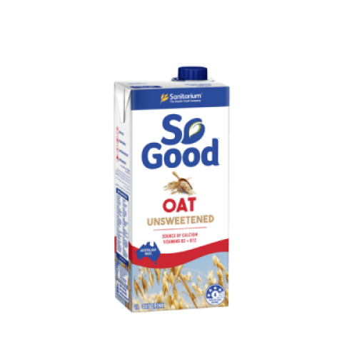 SANITARIUM SO GOOD OAT MILK UNSWEETENED 1L