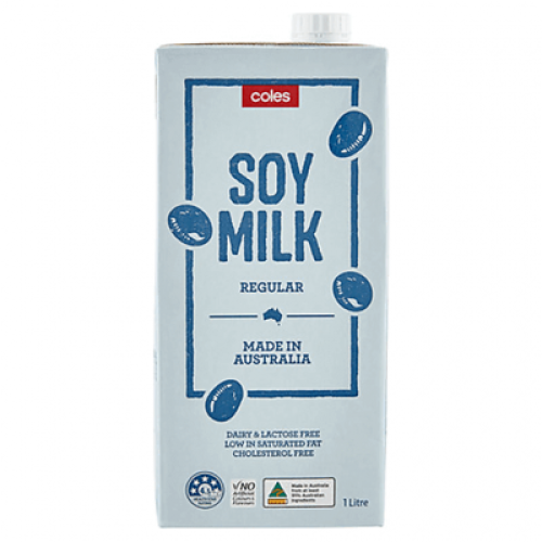 COLES SOY MILK REGULAR 1 L