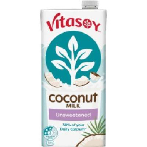 VITASOY COCONUT MILK UNSWEETENED UHT 1L