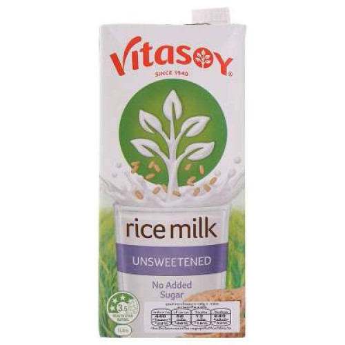VITASOY RICE MILK UNSWEETENED UHT 1L