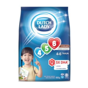 DUTCH LADY GUM 456 CHOC 850G DUTCH LADY GUM 456 CHOC 850G