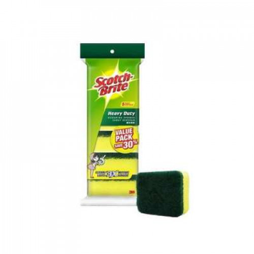 SCOTCHBRITE 21-5 SCOURING SPONGE 5PCS