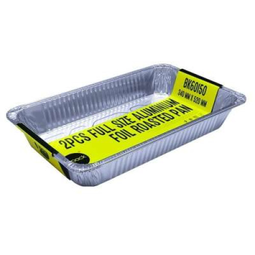 BAKEMAN BK60150 FULL SIZE ALUMM F/R PAN 2PC