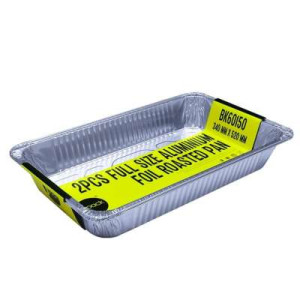 BAKEMAN BK60150 FULL SIZE ALUMM F/R PAN 2PC