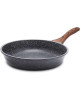 IP1828 28CM MARBLE COATED WOODEN HANDLE FRY PAN