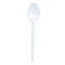 K&K PLASTIC WHITE SPOON 7 K&K PLASTIC WHITE SPOON 7