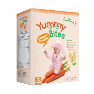 YB BABY RICE CRACKERS CARROT FLAVOUR YB BABY RICE CRACKERS CARROT FLAVOUR