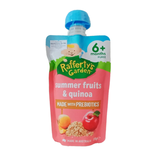 RAFFERTYS GARDEN S FRUITS QUINOA BF 120G 