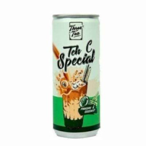 THREE TEA TEH C SPECIAL PANDAN 240ML THREE TEA TEH C SPECIAL PANDAN 240ML