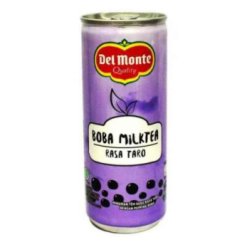 DELMONTE READY TO DRINK BOBA MILIK TEA TARO 240ML