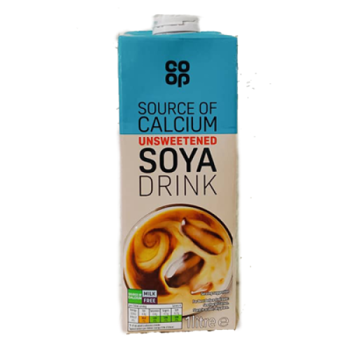 CO OP SOYA MILK UNSWEETENED 1LTR