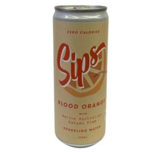 SIPS SPARKLING SOFT DRINK BLOOD ORANGE 330ML