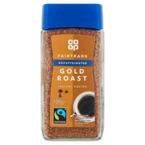 CO OP FAIRTRADE GOLD ROAST DECAF FREEZE 100G