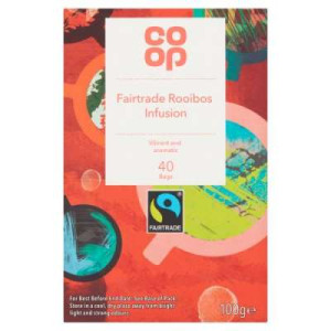 CO OP 40 ROOLBOS FAIRTRADE TEABAGS 100G 100G CO OP 40 ROOLBOS FAIRTRADE TEABAGS 100G 100G