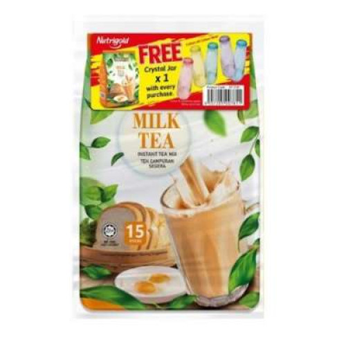 NUTRIGOLD 3IN1 MILK TEA 15'SX2PCKS FOC CRYSTAL BTL