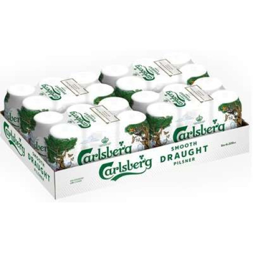 CARLSBERG SMOOTH DRAUGHT CAN 320ML*6*4 (PWP)