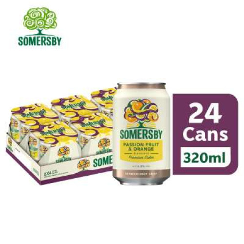 SOMERSBY PASSION FRUIT & ORANGE 320ML *24