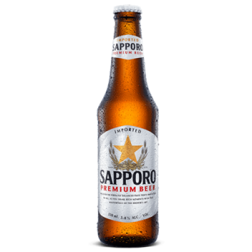 SAPPORO PREMIUM BEER BOTTLE 330ML 